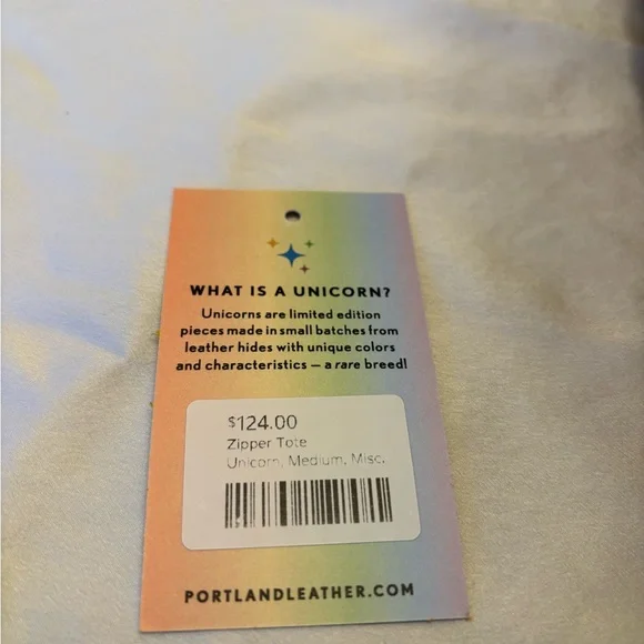 Portland Leather Unicorn Zipper Tote - Picture 4 of 5